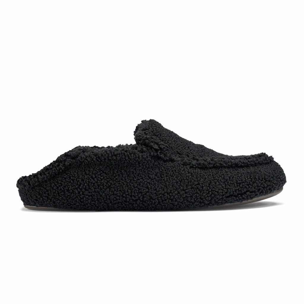 Zapatos Olukai Nohea Heu Slipper - Pantuflas Mujer Negros 20253-491